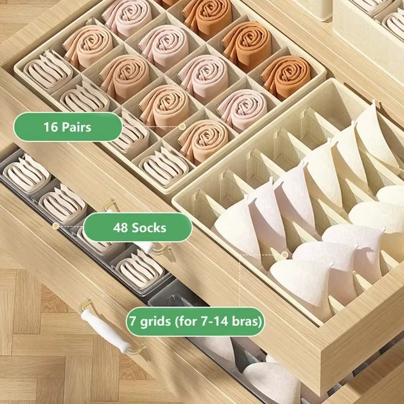 1-2Pcs Non-woven Fabric Underw - Sock Organizer Tray のレビューと価格