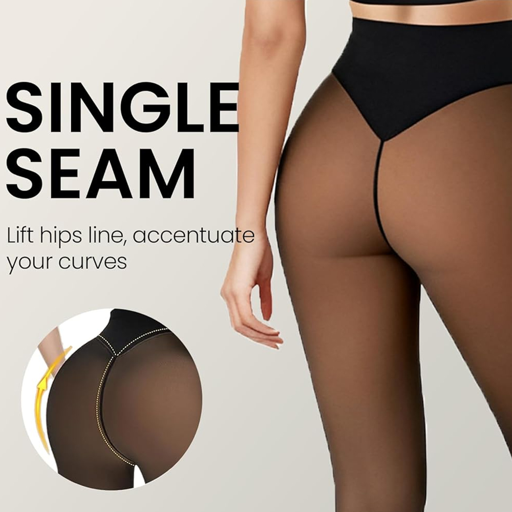 One Seam Fleece Lined Tights S - Tights Pantyhose Sheer のレビューと価格