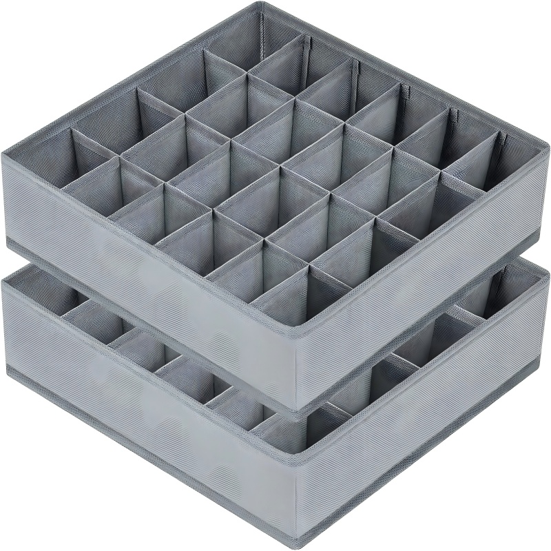 24 Grid Foldable Storage Organ - Sock Organizer Tray のレビューと価格