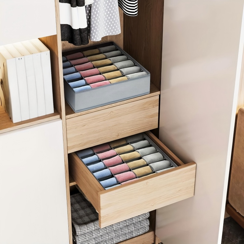 24 Grid Foldable Storage Organ - Sock Organizer Tray のレビューと価格