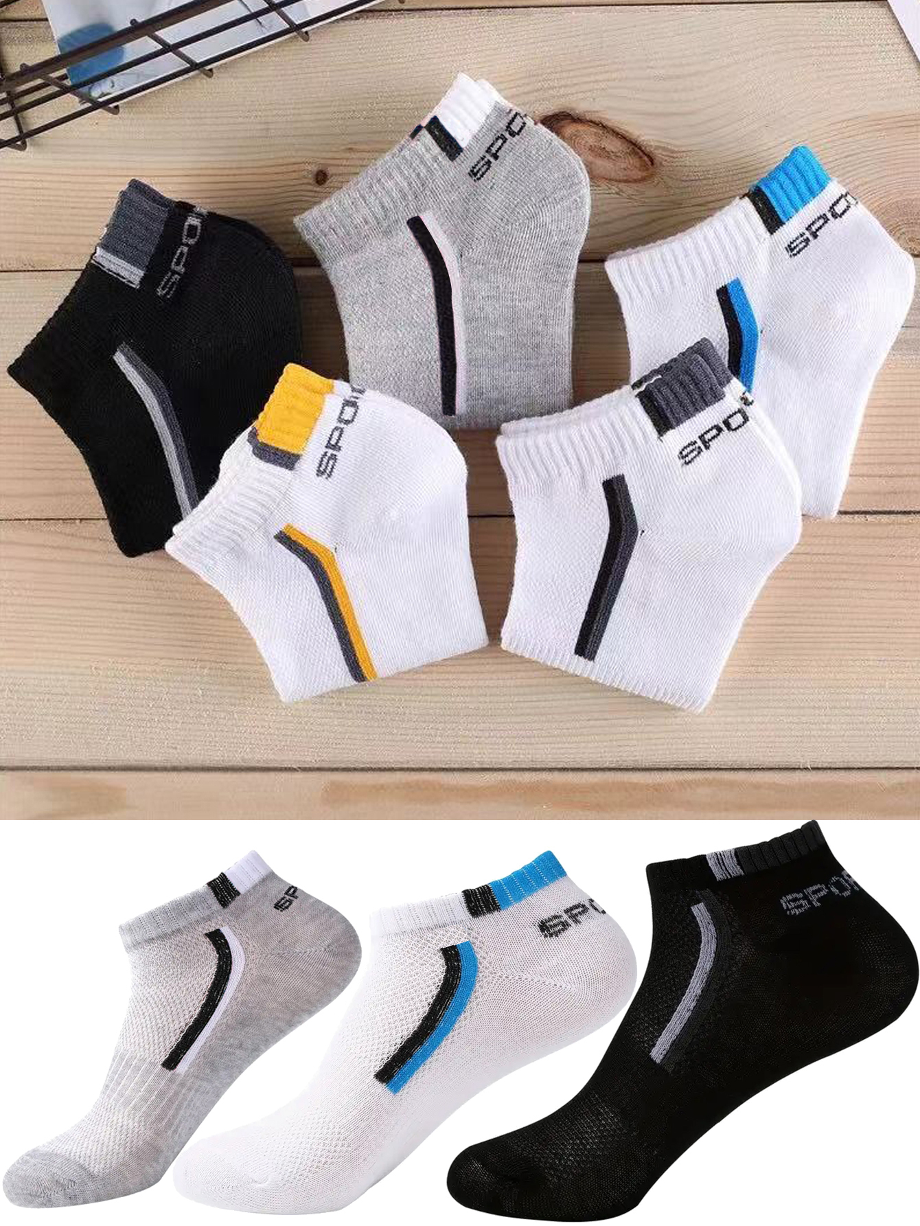 30pairs Men's Fashion Cotton B - Ankle Sock Low Cut のレビューと価格