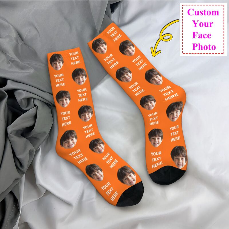 Personalized Photo Text Custom - Dress Sock Men のレビューと価格