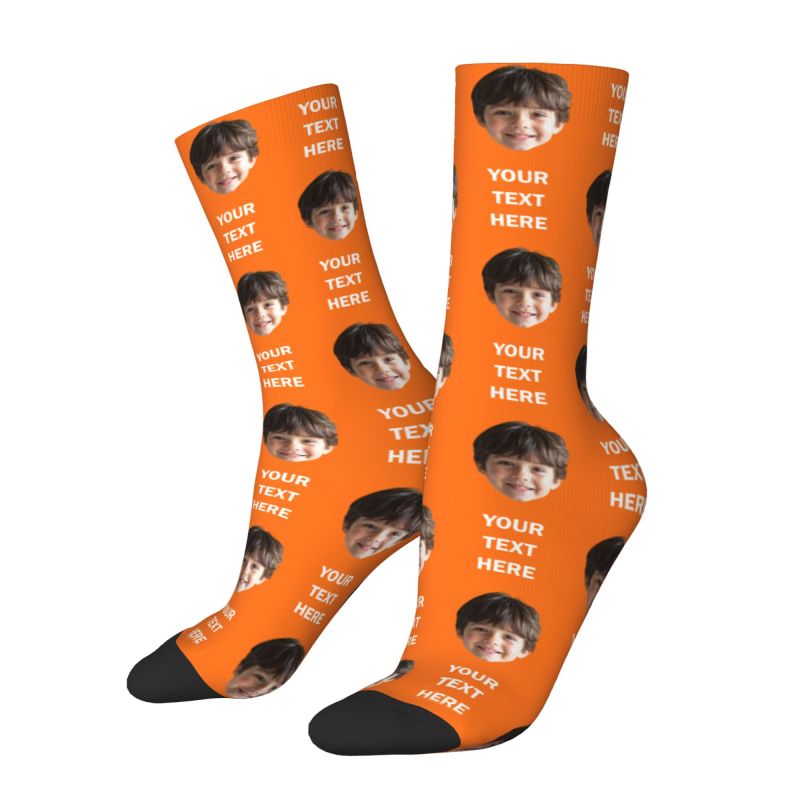 Personalized Photo Text Custom - Dress Sock Men のレビューと価格