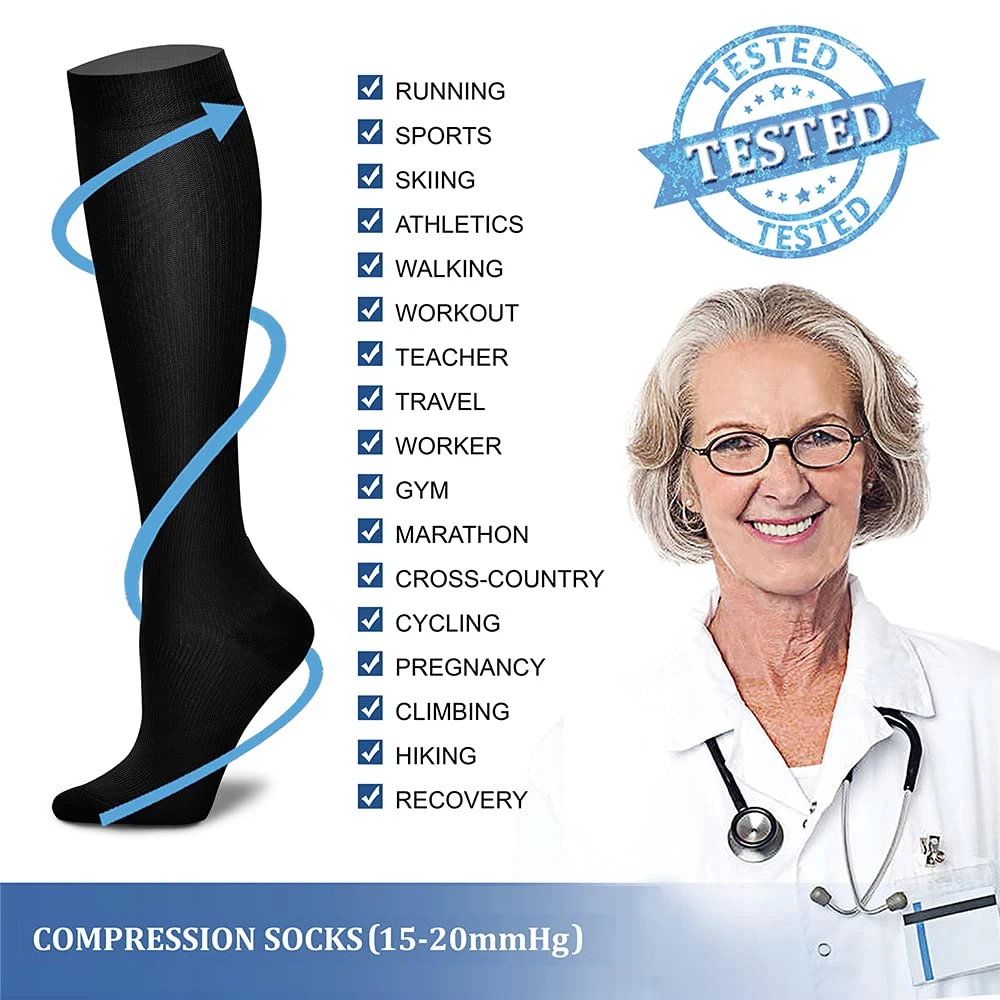 1Pair Women&Men Compression So - Compression Sock Medical のレビューと価格