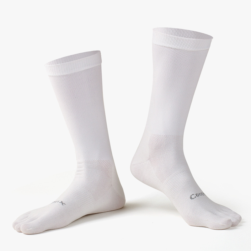 1/5 Pairs Men's High Crew Five - Toe Sock Split のレビューと価格
