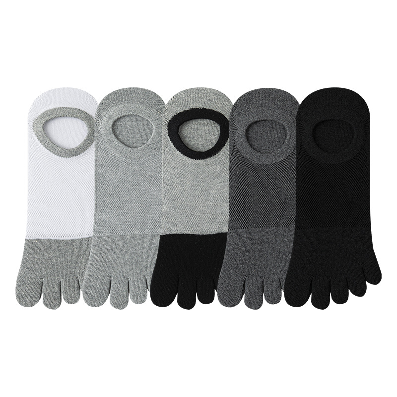 5 Pairs Men's No Show Toe Sock - Toe Sock Split のレビューと価格