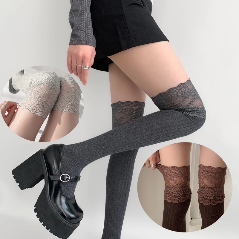 Soft Cotton Thigh High Socks,  - Boot Sock Slouchy のレビューと価格
