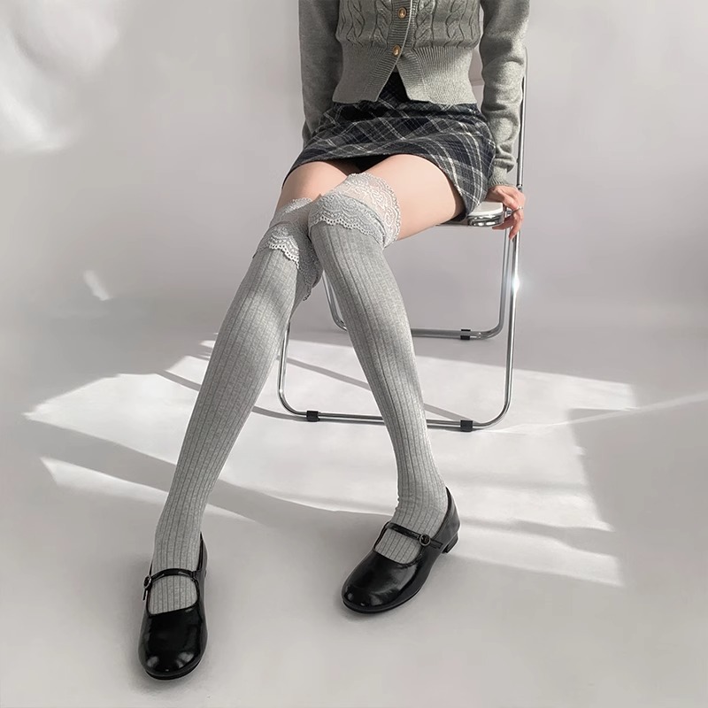 Soft Cotton Thigh High Socks,  - Boot Sock Slouchy のレビューと価格