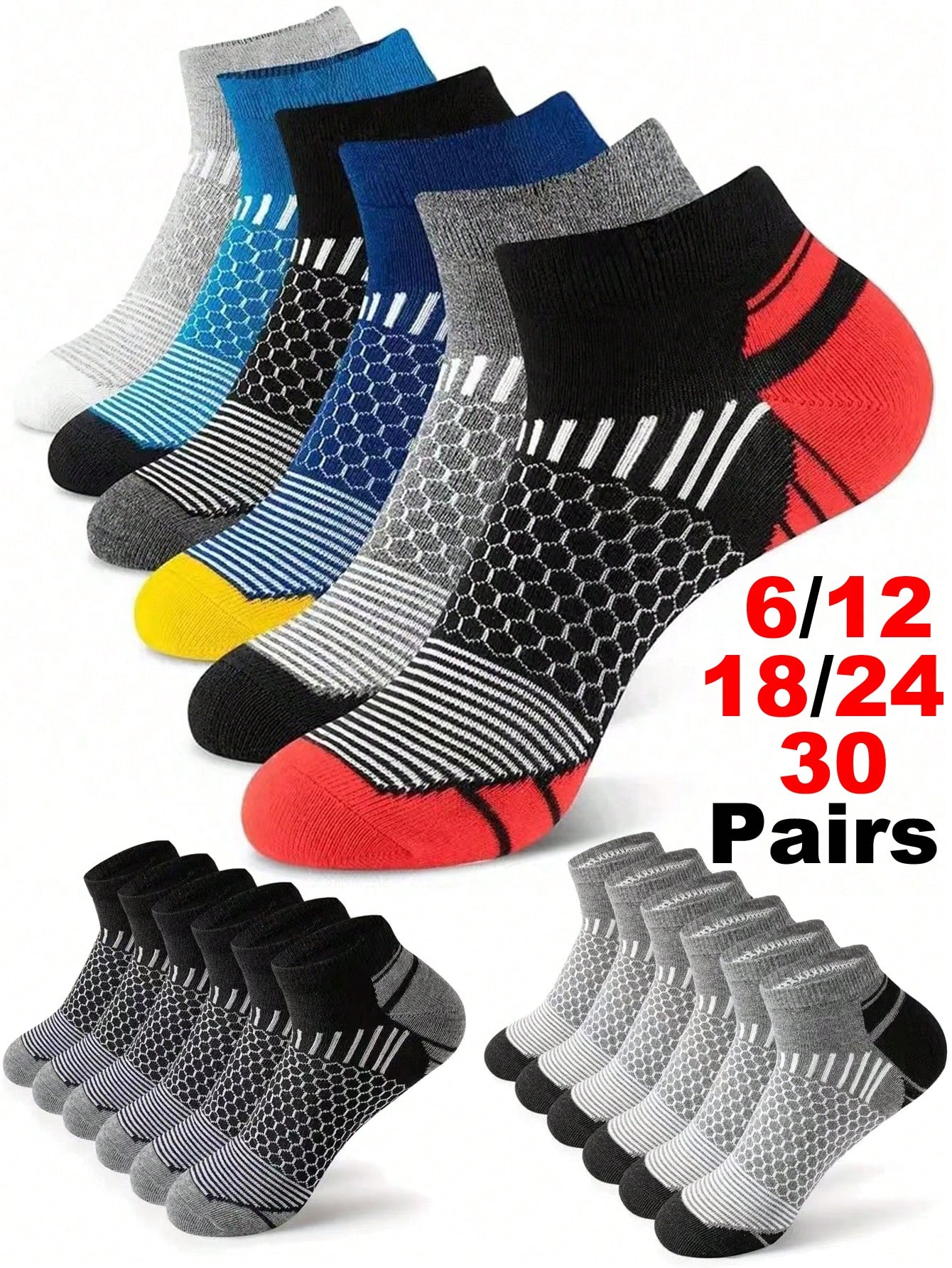 12Pairs Men's Ankle Athletic S - Ankle Sock Low Cut のレビューと価格