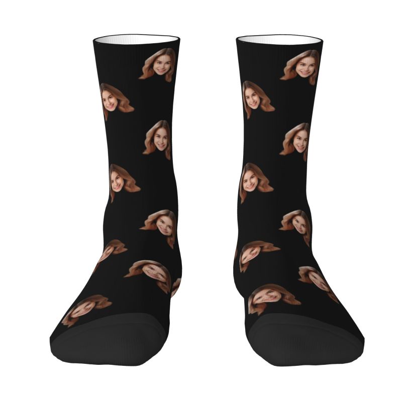 Personalized Custom Face Photo - Dress Sock Men のレビューと価格