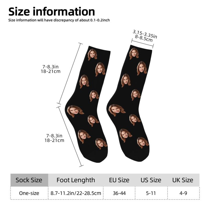 Personalized Custom Face Photo - Dress Sock Men のレビューと価格
