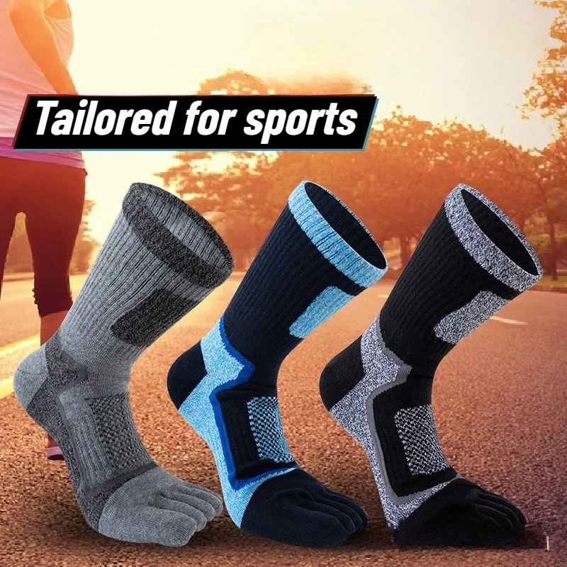 3 Pairs Men Sports Five Finger - Toe Sock Split のレビューと価格