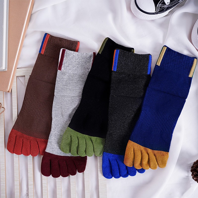5 Pair Men's Casual Five-Toe C - Toe Sock Split のレビューと価格