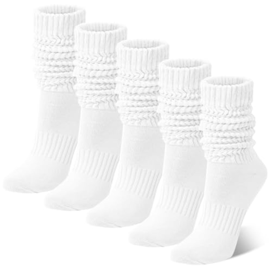 Chalier 5 Pairs Slouchy Socks  - Boot Sock Slouchy のレビューと価格