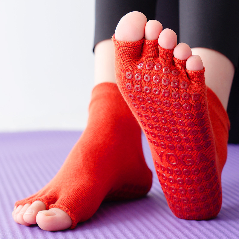 Yoga Socks Half Toe Anti-Slip  - Grip Sock Yoga のレビューと価格