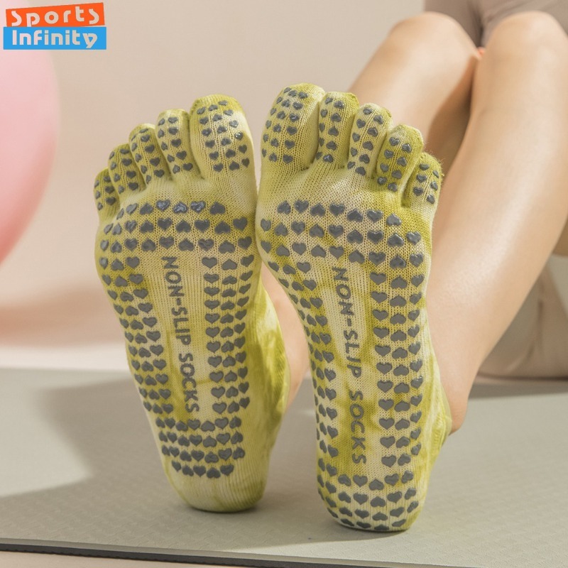 New Non Slip Tie Dye Five Fing - Toe Sock Split のレビューと価格