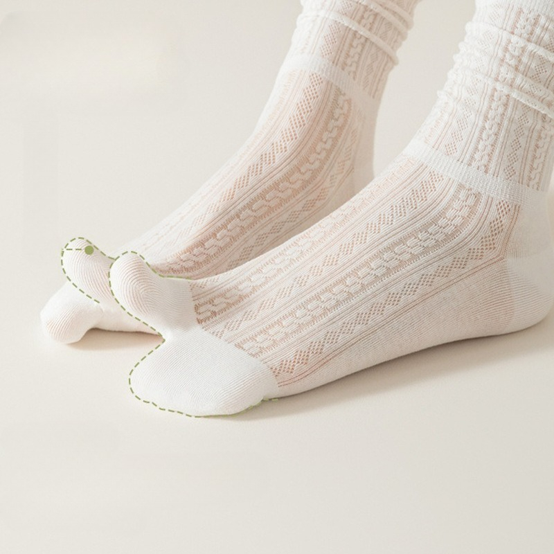 5 Pairs Split-toe Socks Women  - Toe Sock Split のレビューと価格