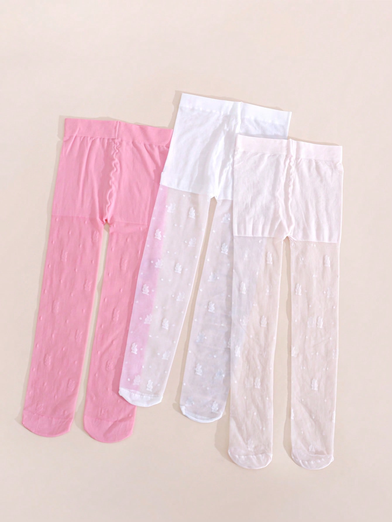 3Pack Girls Rabbit Print Tight - Tights Pantyhose Sheer のレビューと価格