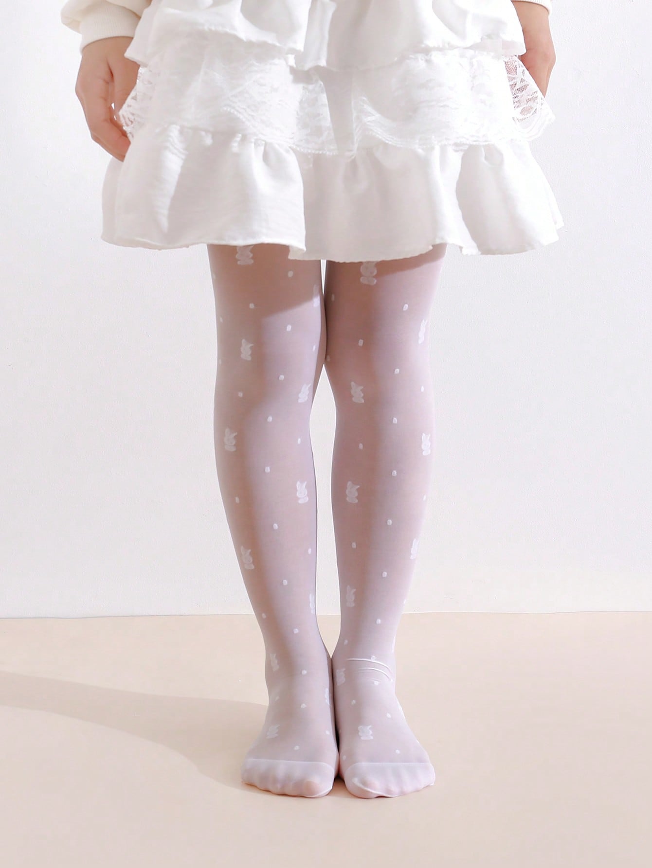 3Pack Girls Rabbit Print Tight - Tights Pantyhose Sheer のレビューと価格