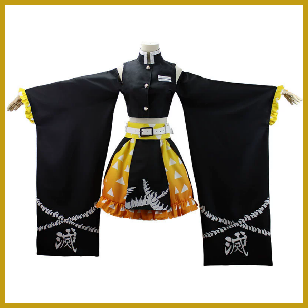 Anime Agatsuma Zenitsu Cosplay - Dress Sock Men のレビューと価格