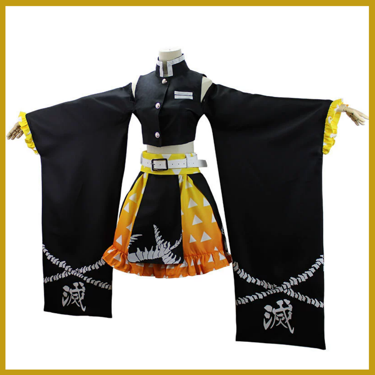 Anime Agatsuma Zenitsu Cosplay - Dress Sock Men のレビューと価格