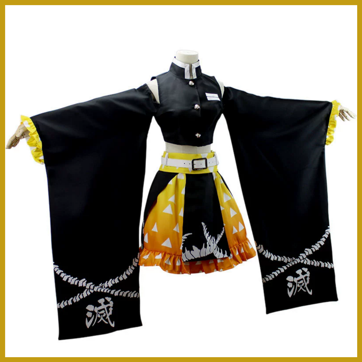 Anime Agatsuma Zenitsu Cosplay - Dress Sock Men のレビューと価格