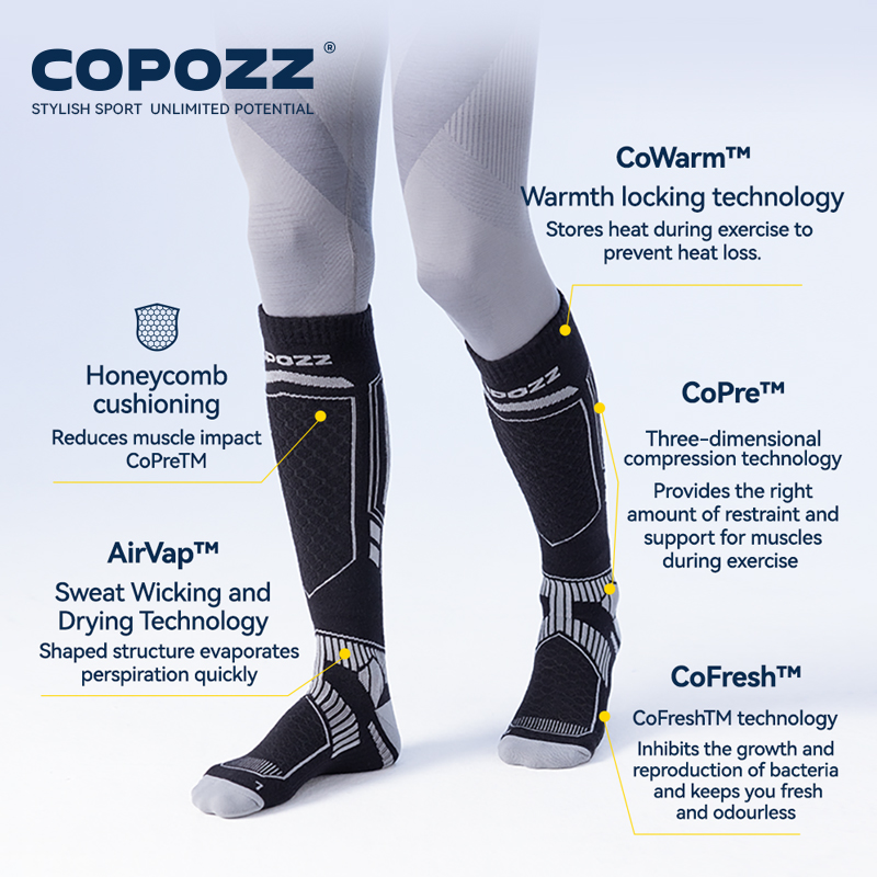 COPOZZ New Winter Ski Socks Me - Thermal Sock Winter のレビューと価格