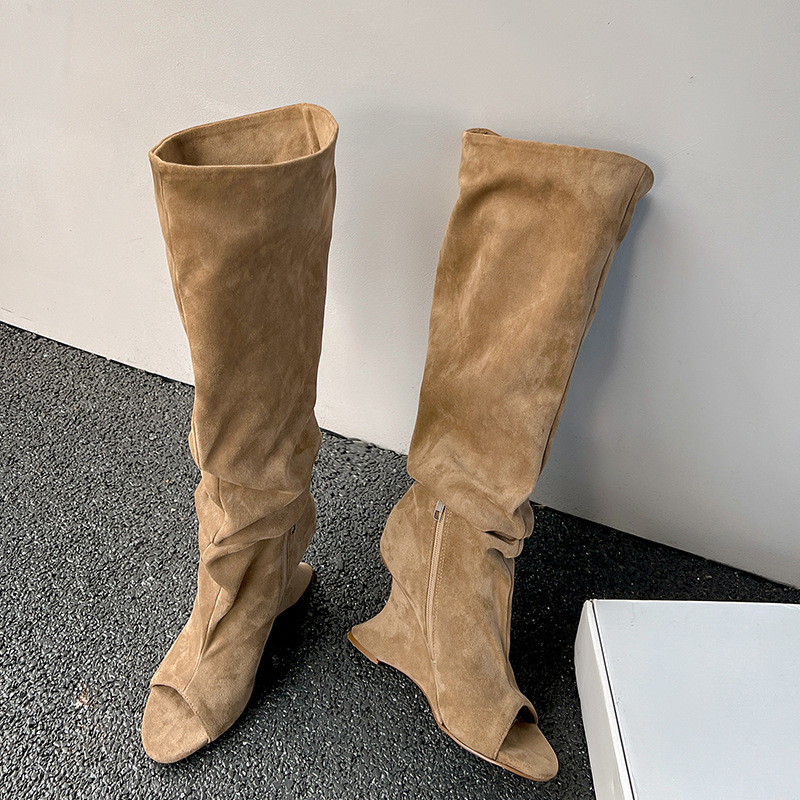 AIYKAZYSDL Strange Wedge Heel  - Boot Sock Slouchy のレビューと価格