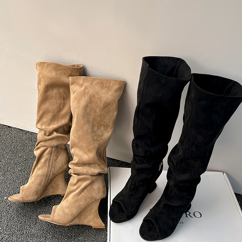 AIYKAZYSDL Strange Wedge Heel  - Boot Sock Slouchy のレビューと価格