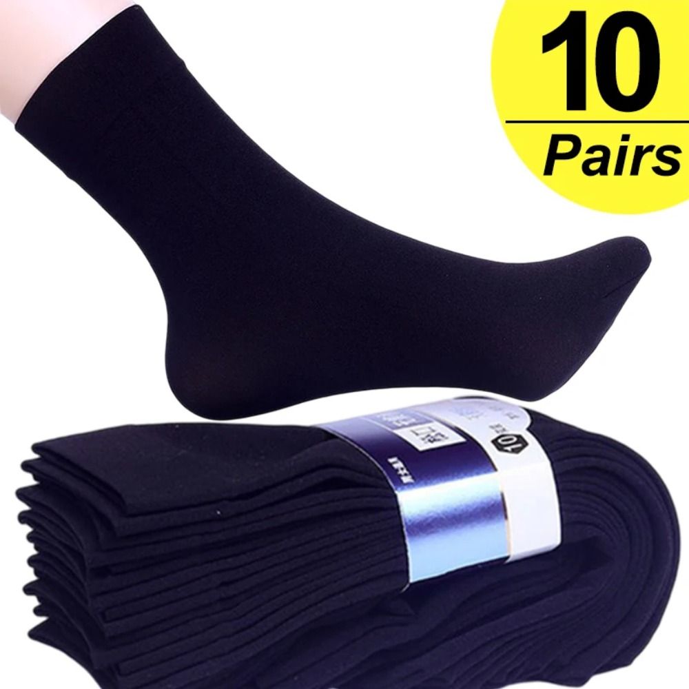 10pairs Casual Breathable Men  - Silk Sock Bamboo のレビューと価格