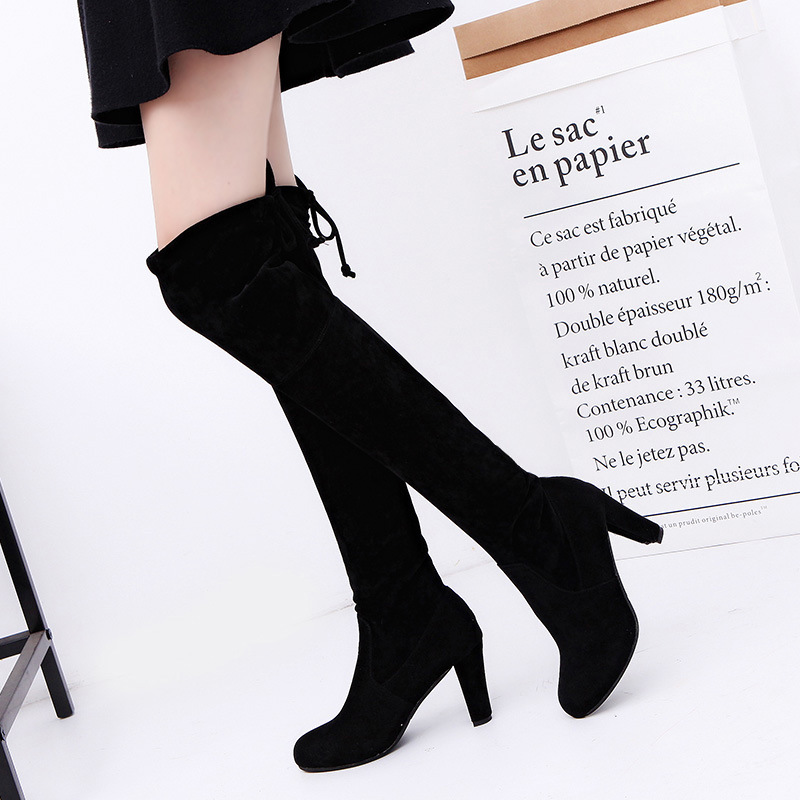Women's Boots Stretch Fabric O - Knee High Sock Women のレビューと価格