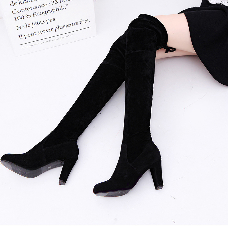 Women's Boots Stretch Fabric O - Knee High Sock Women のレビューと価格