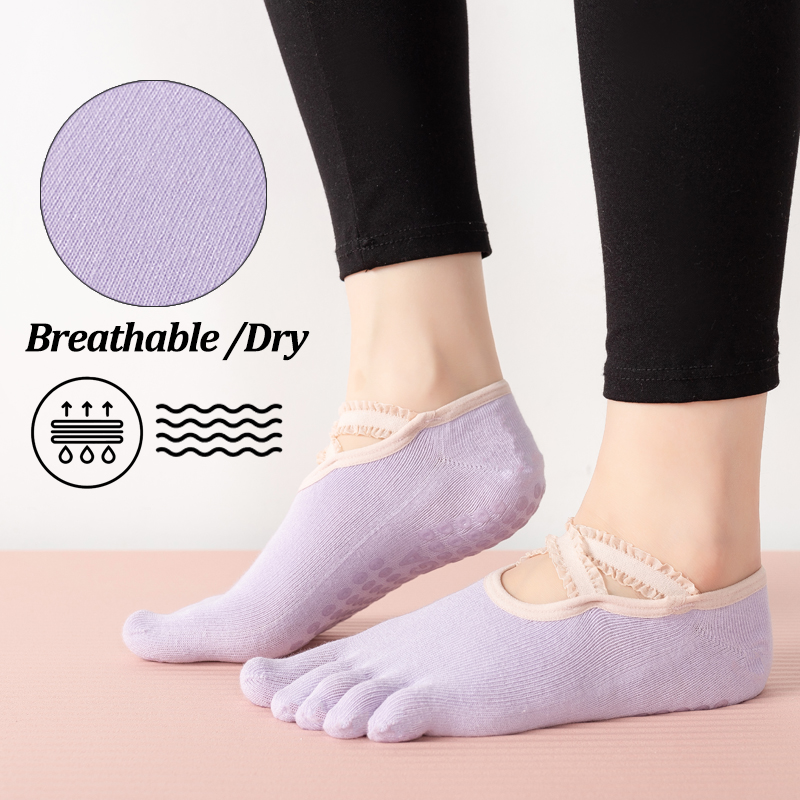 Ladies Non-Slip Pilates Socks  - No Show Sock Women のレビューと価格