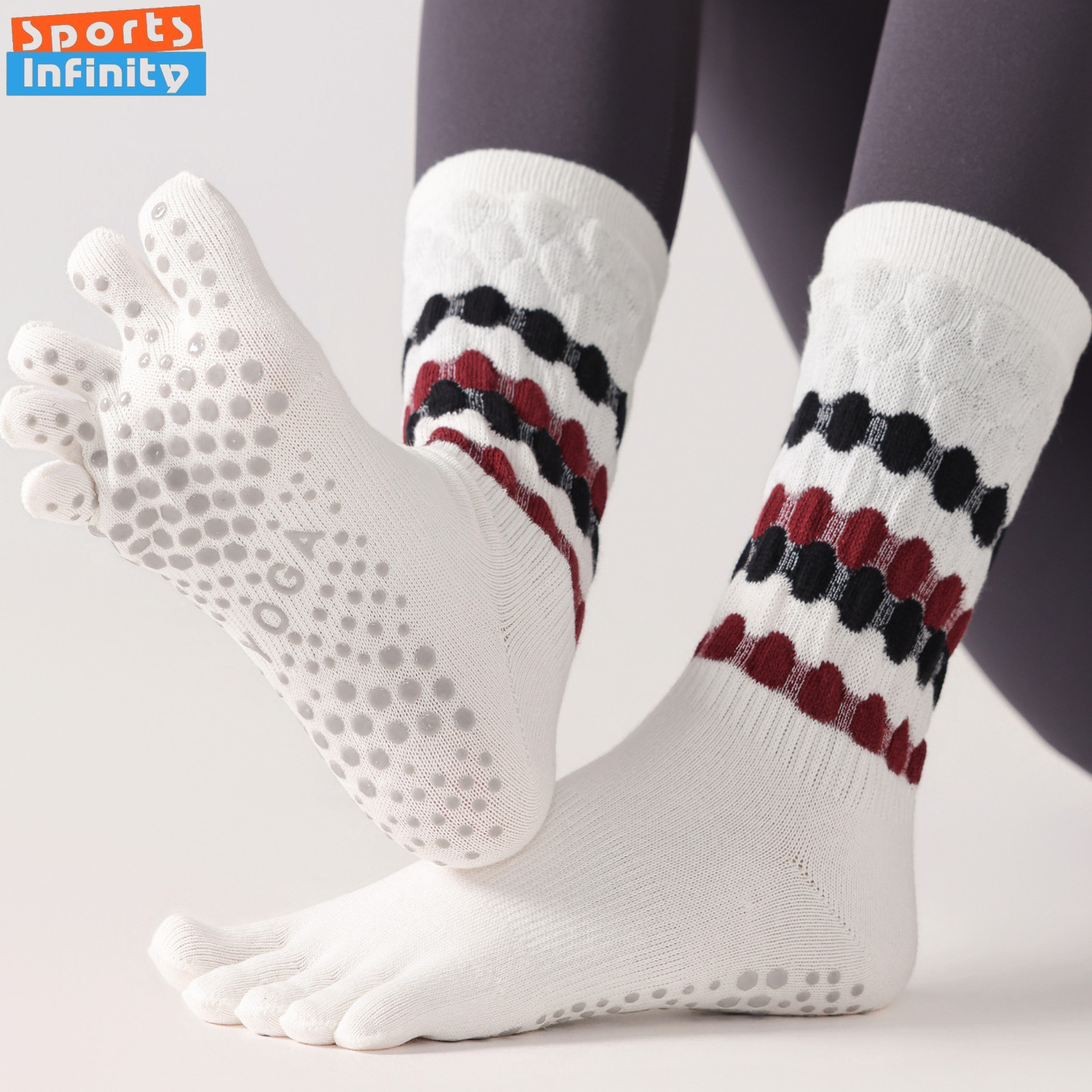 Fashion Five Finger Yoga Socks - Toe Sock Split のレビューと価格