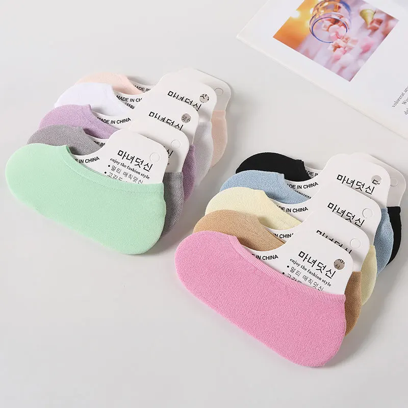 Summer Thin Colorful Girl Invi - Invisibility Sock Loafer のレビューと価格
