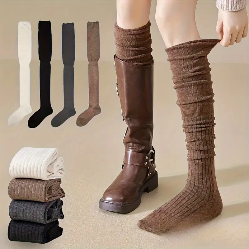 1-10Pairs Women’s Over-the-Kne - Boot Sock Slouchy のレビューと価格