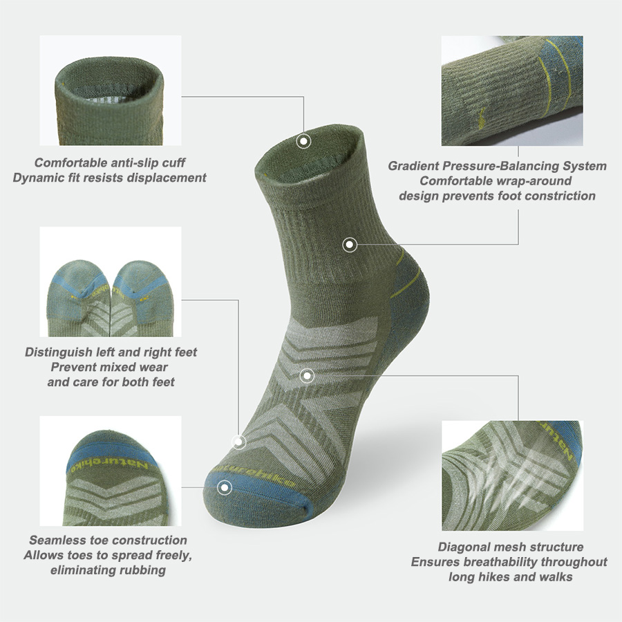 Naturehike Sport Socks Man Soc - Wool Hiking Sock のレビューと価格