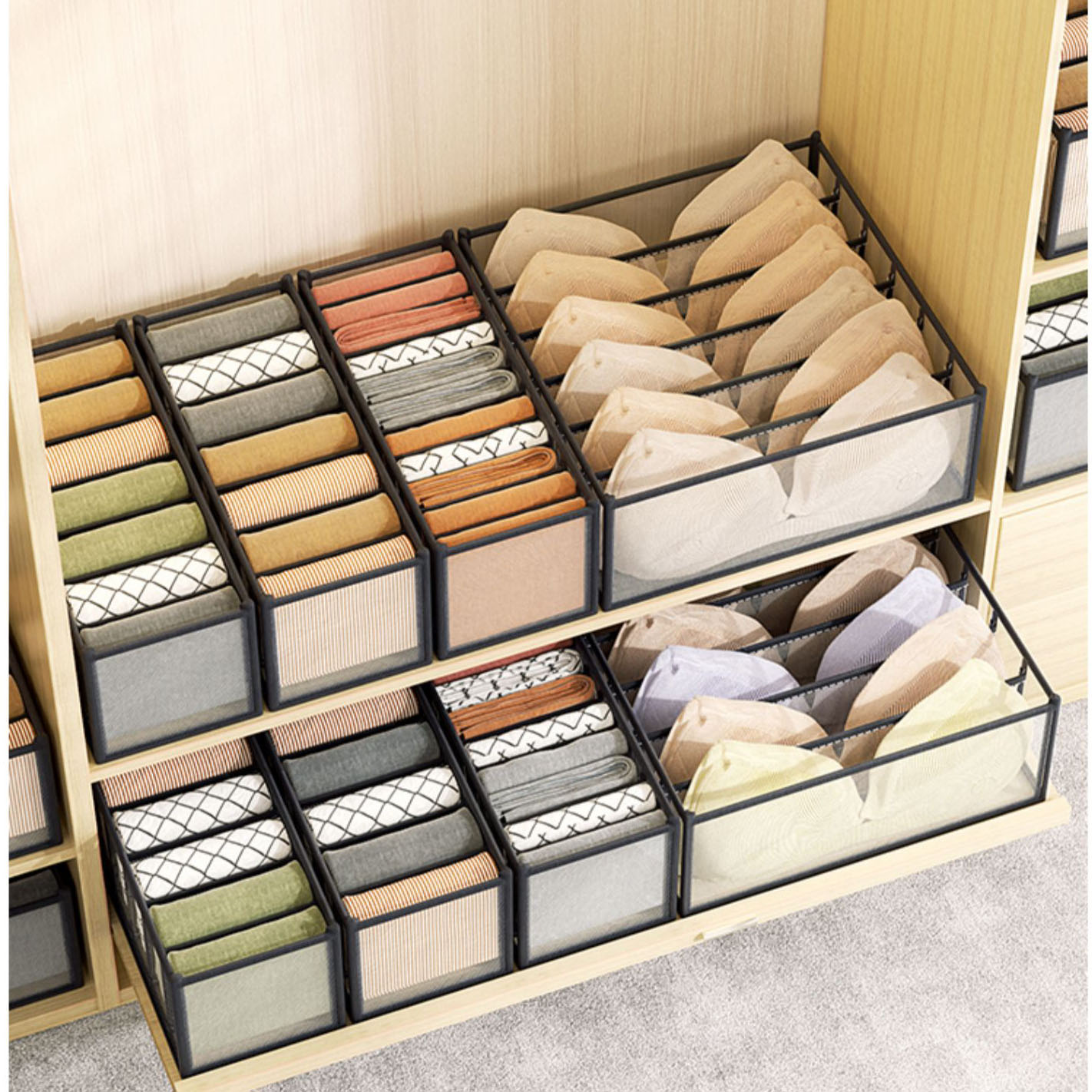 Underwear storage box home war - Sock Organizer Tray のレビューと価格