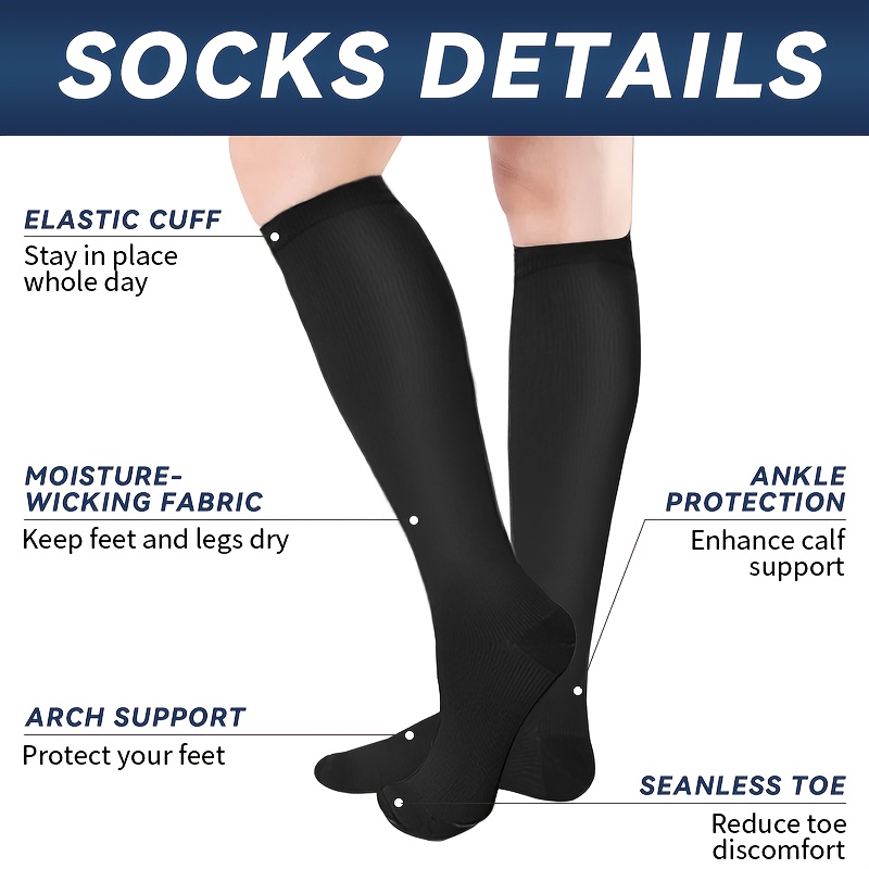 6 Pairs Mid-Calf Compression S - Wool Hiking Sock のレビューと価格