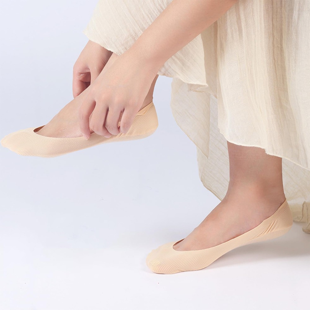 6 Pairs No Show Socks Women An - Invisibility Sock Loafer のレビューと価格