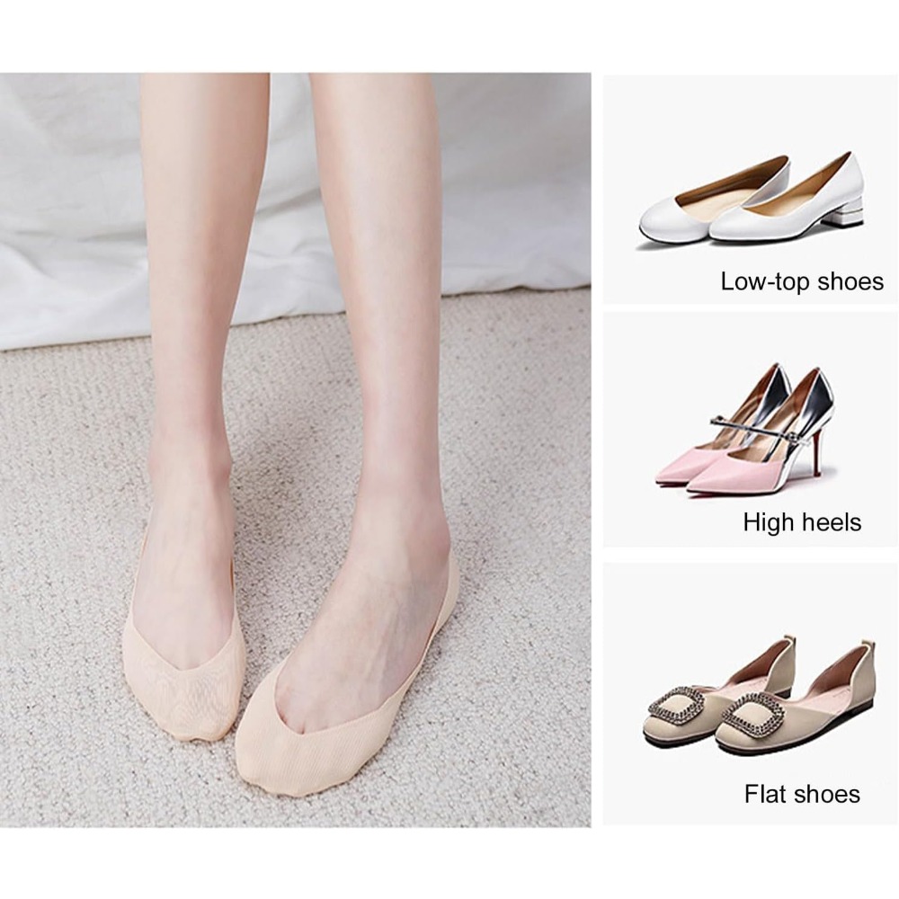 6 Pairs No Show Socks Women An - Invisibility Sock Loafer のレビューと価格