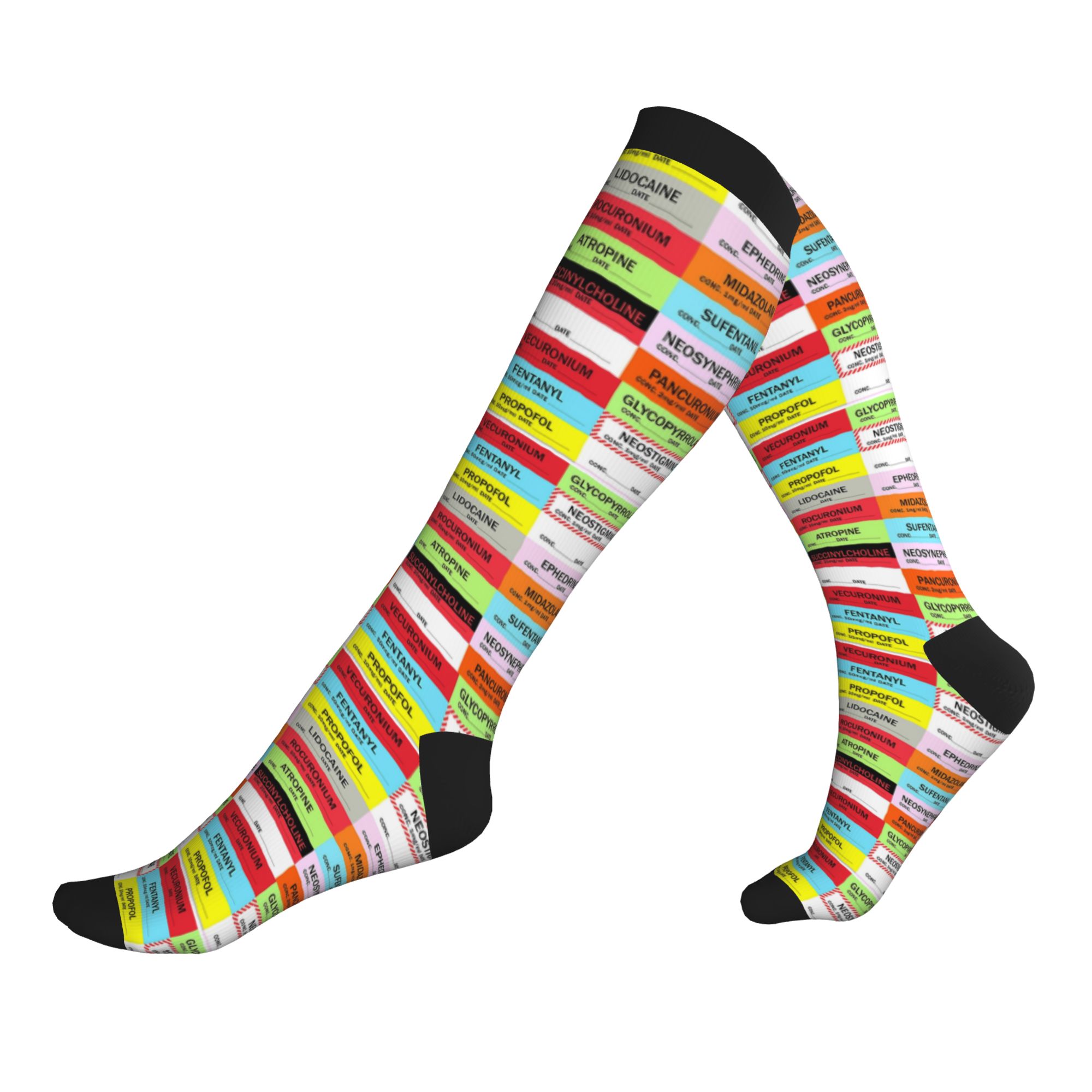 Novelty Printed Anesthesia Med - Compression Sock Medical のレビューと価格