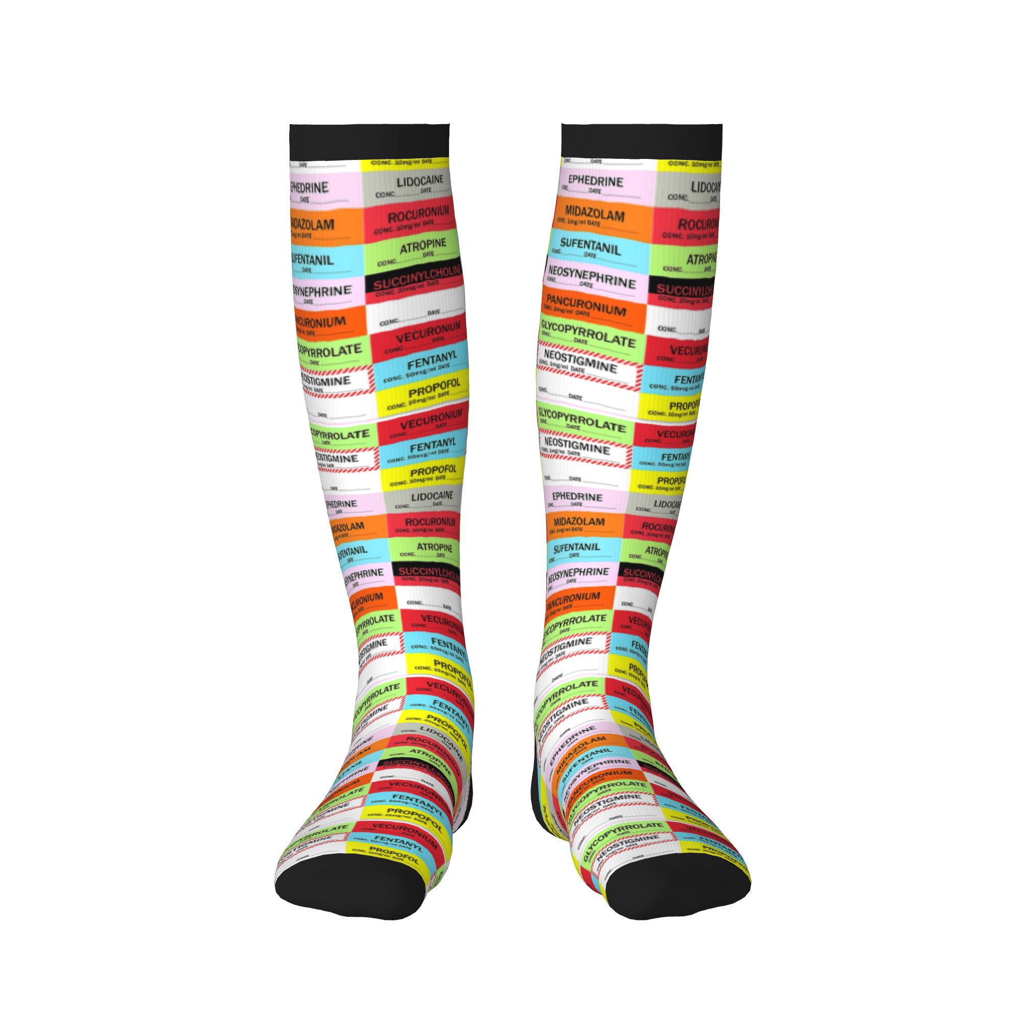 Novelty Printed Anesthesia Med - Compression Sock Medical のレビューと価格