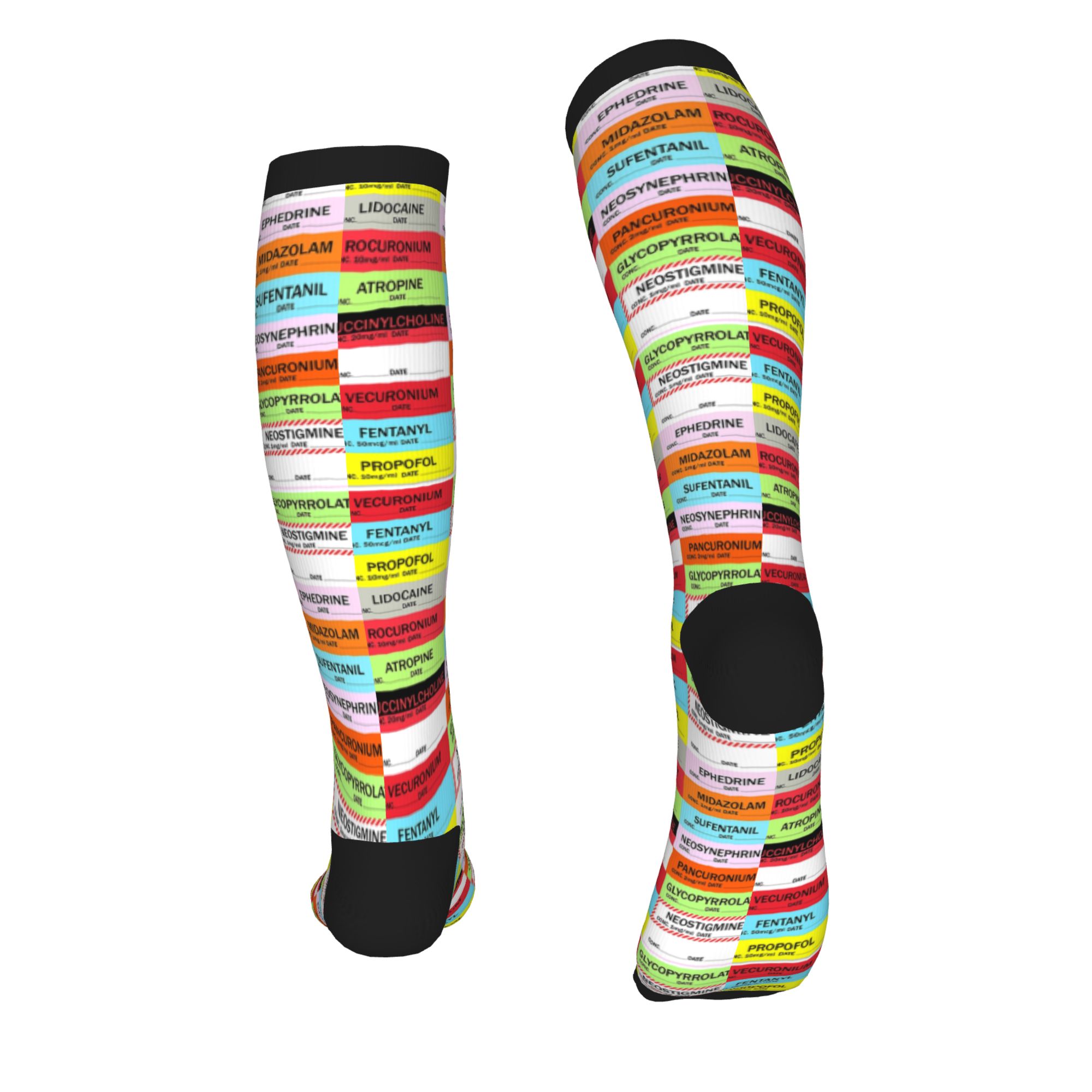 Novelty Printed Anesthesia Med - Compression Sock Medical のレビューと価格