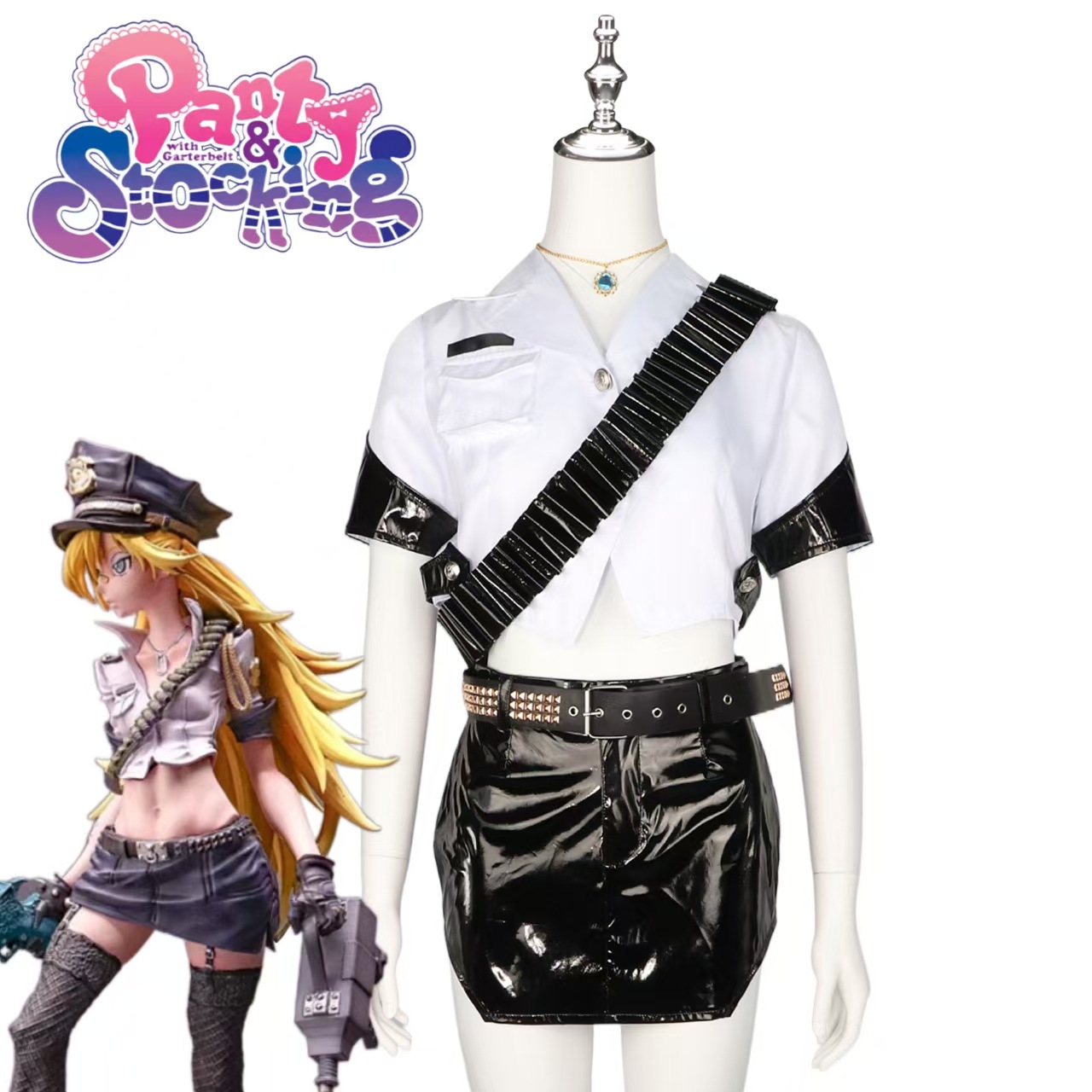 Anime Panty Stocking Cosplay C - Fishnet Stocking Women のレビューと価格
