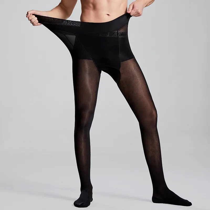 Plus Size Men Sexy Sheer Black - Tights Pantyhose Sheer のレビューと価格