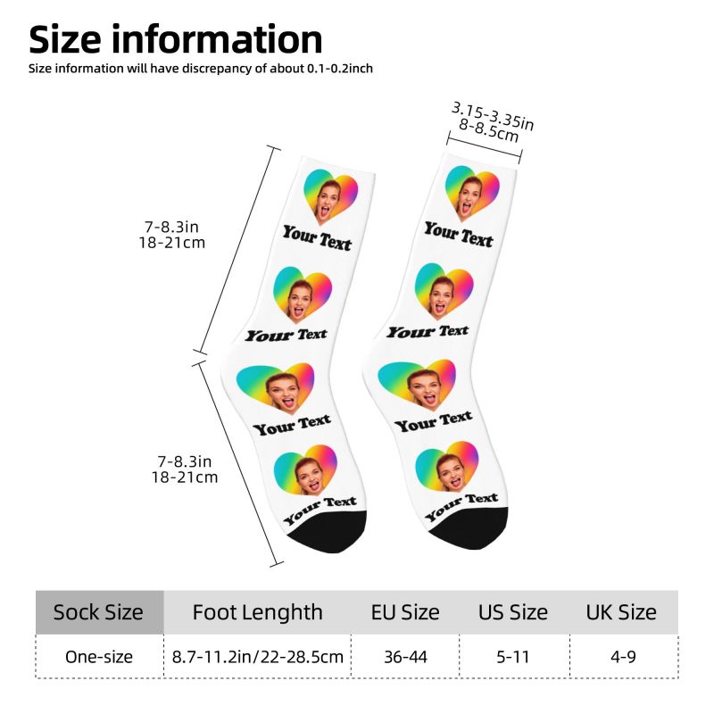 Personalized Photo Text Custom - Dress Sock Men のレビューと価格