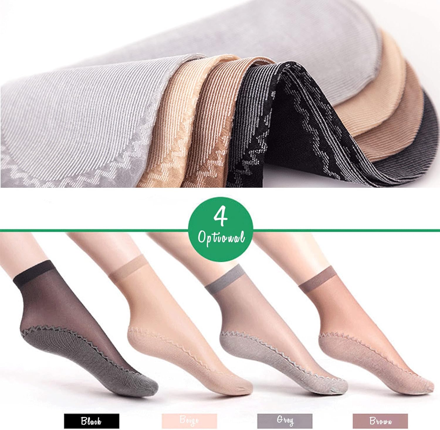 10/20 Pairs Silky Nylon soft & - Silk Sock Bamboo のレビューと価格