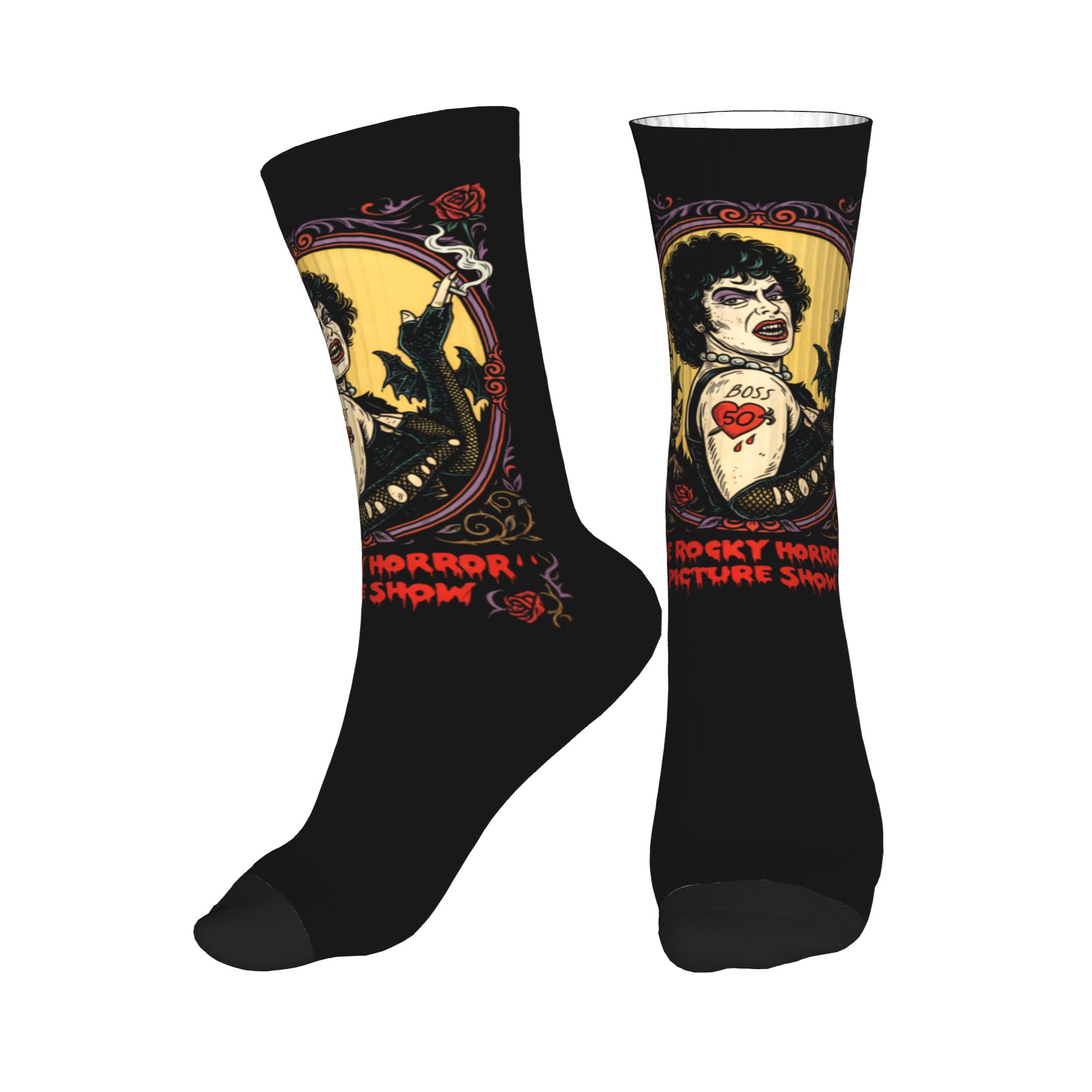 Fun Printed The Rockys Horror  - No Show Sock Women のレビューと価格