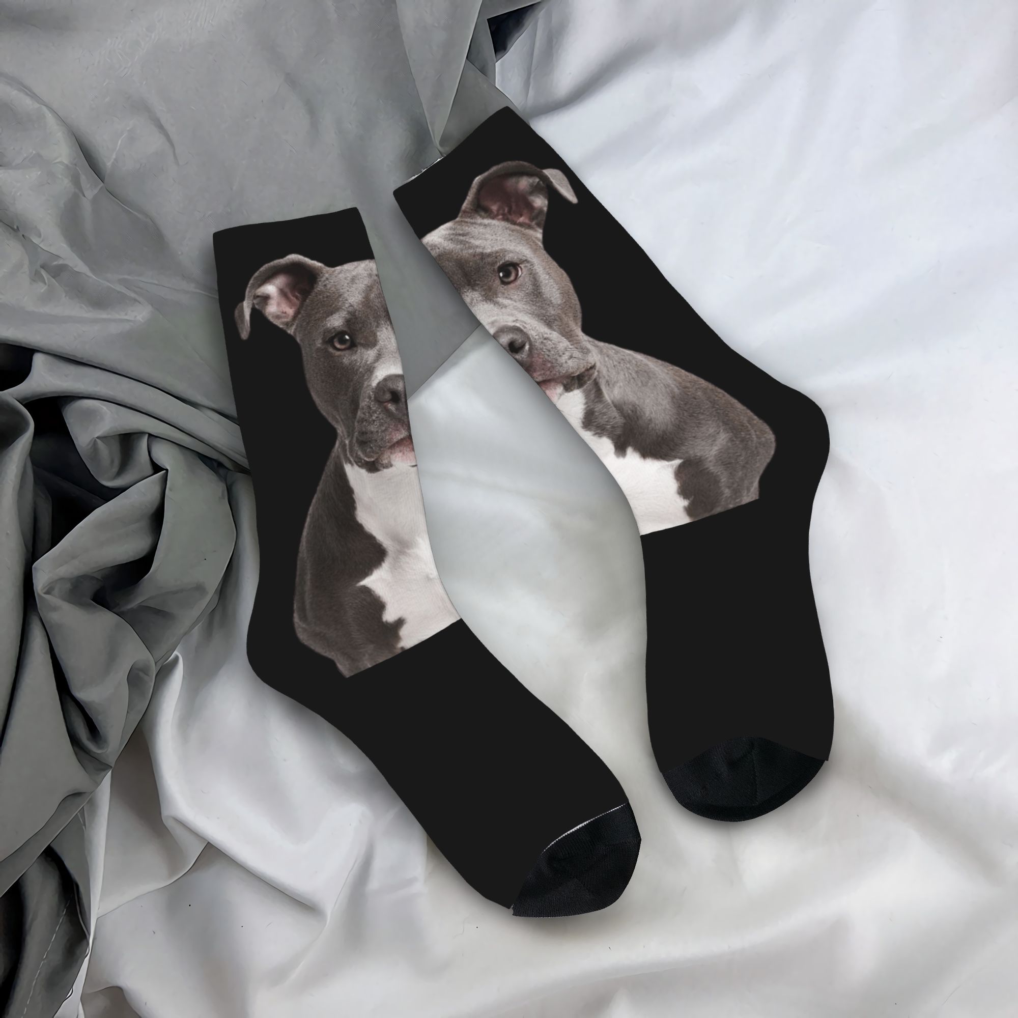 Custom Cool Mens American Pit  - Dress Sock Men のレビューと価格